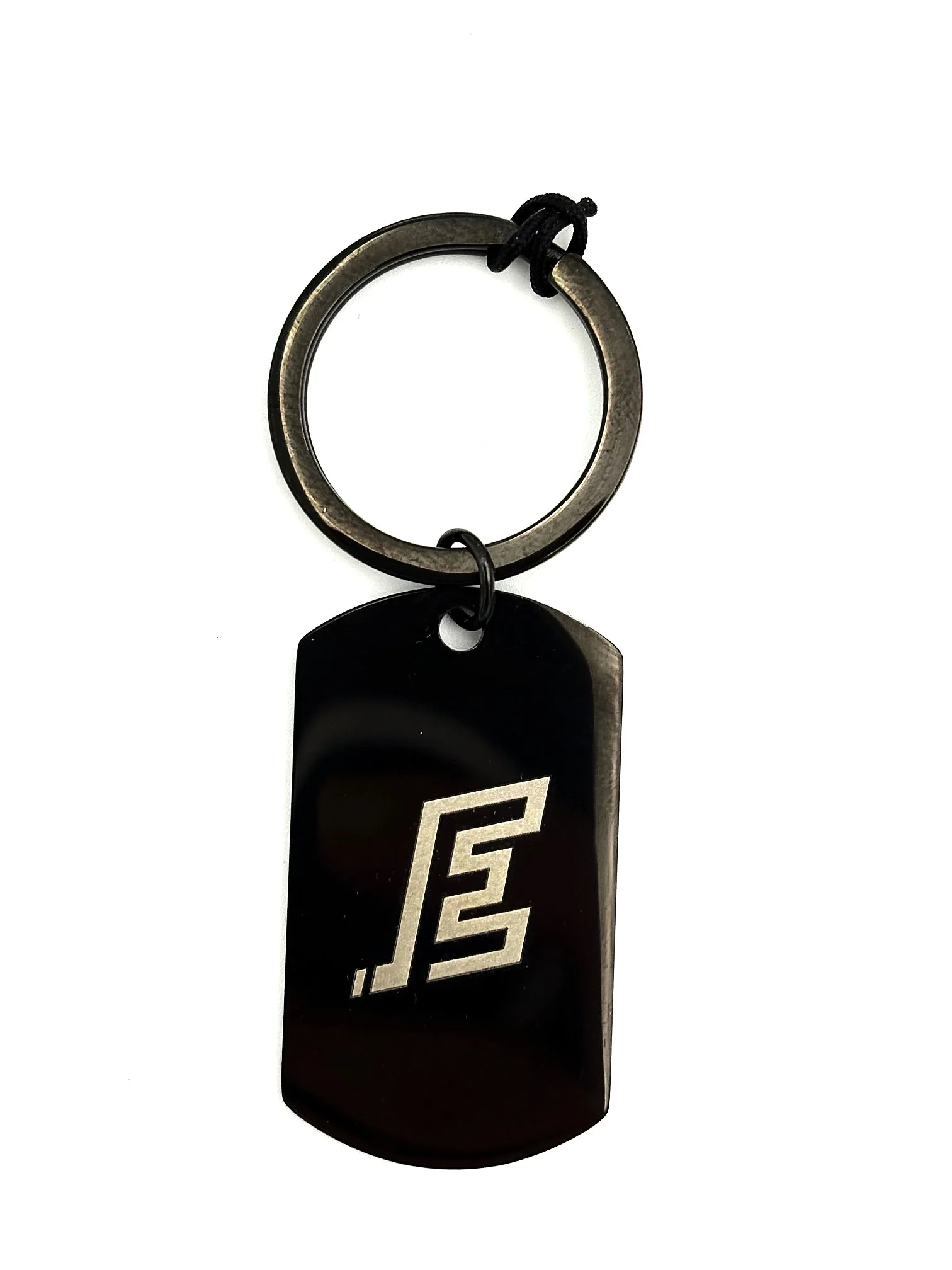 KLÍČENKA NEREZ GRAVÍROVANÁ ČERNÁ