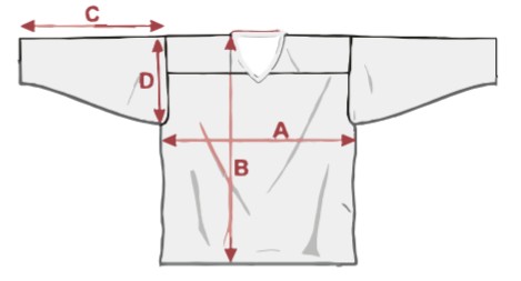 Tabulka velikostí dresů